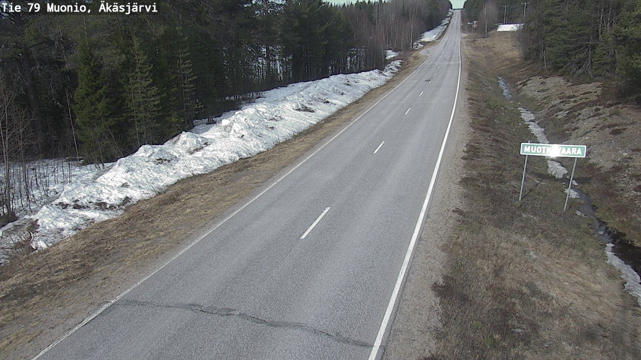 Weather Camera Image Road 79 Muonio, Äkäsjärvi, Muonio, Lappi