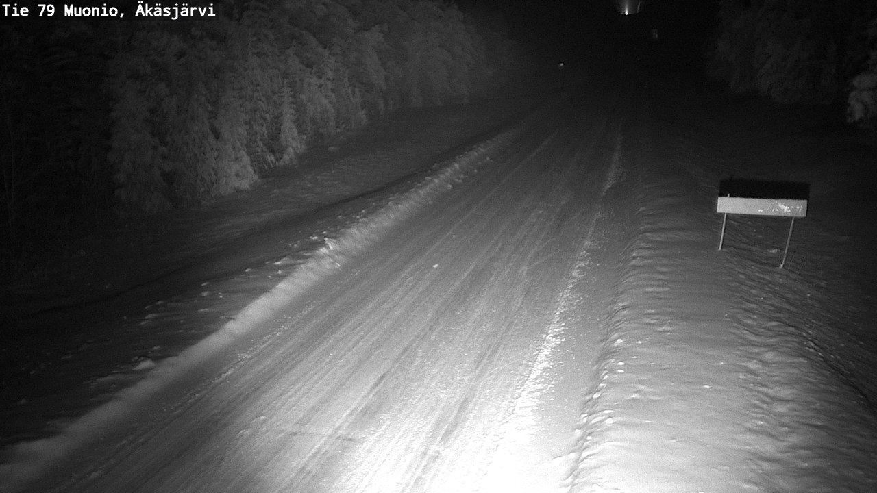 Weather Camera Image Väg 79 Muonio, Äkäsjärvi, Muonio, Lappi