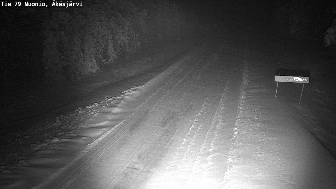 Weather Camera Image Väg 79 Muonio, Äkäsjärvi, Muonio, Lappi
