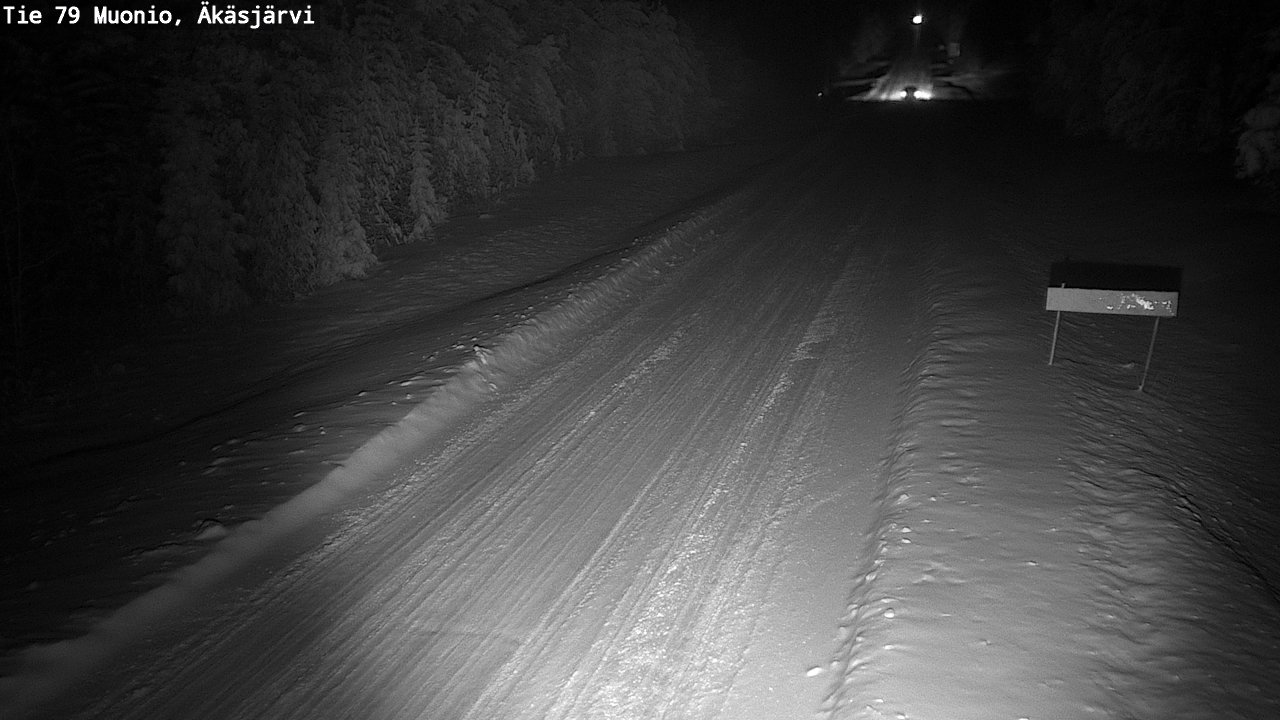 Weather Camera Image Väg 79 Muonio, Äkäsjärvi, Muonio, Lappi