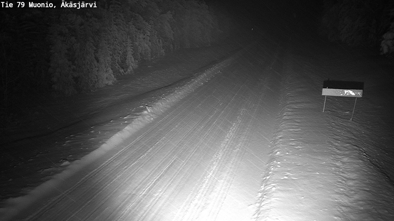 Weather Camera Image Väg 79 Muonio, Äkäsjärvi, Muonio, Lappi