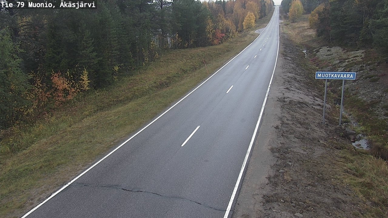 Weather Camera Image Road 79 Muonio, Äkäsjärvi, Muonio, Lappi