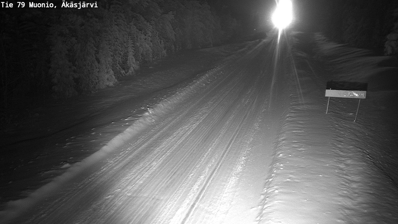 Weather Camera Image Väg 79 Muonio, Äkäsjärvi, Muonio, Lappi