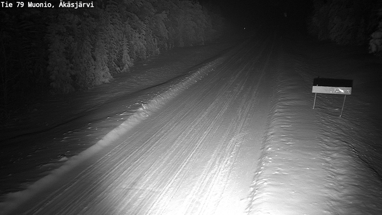 Weather Camera Image Väg 79 Muonio, Äkäsjärvi, Muonio, Lappi