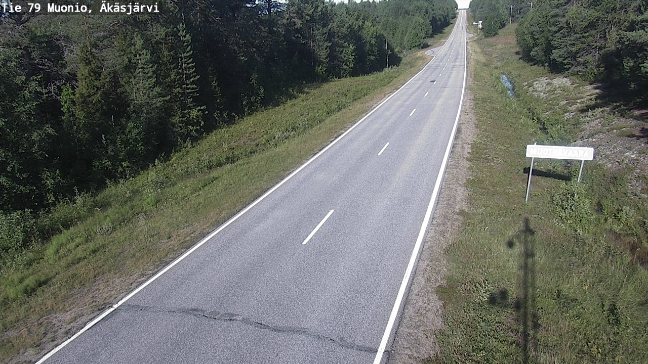 Weather Camera Image Road 79 Muonio, Äkäsjärvi, Muonio, Lappi