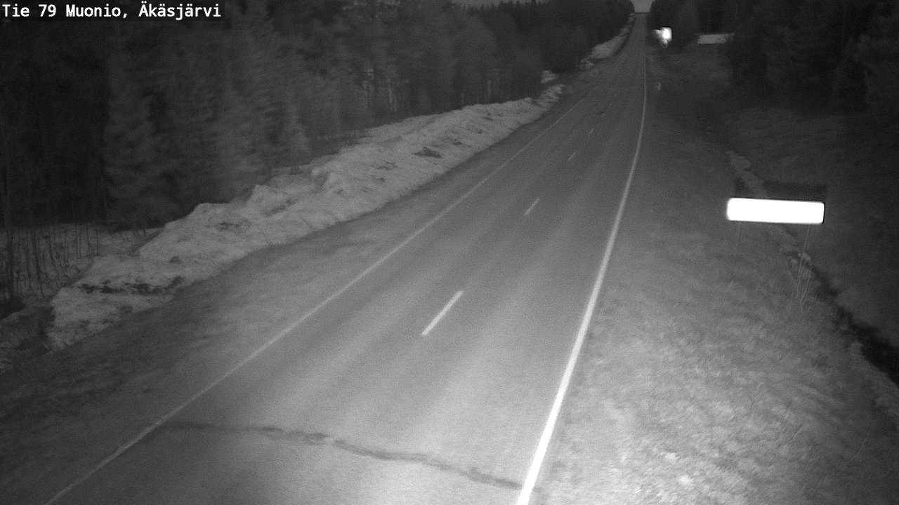 Weather Camera Image Road 79 Muonio, Äkäsjärvi, Muonio, Lappi
