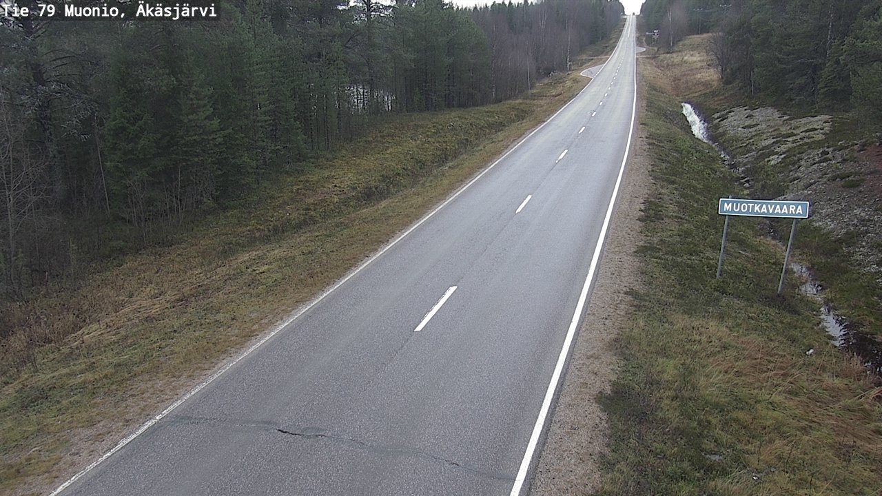 Weather Camera Image Väg 79 Muonio, Äkäsjärvi, Muonio, Lappi