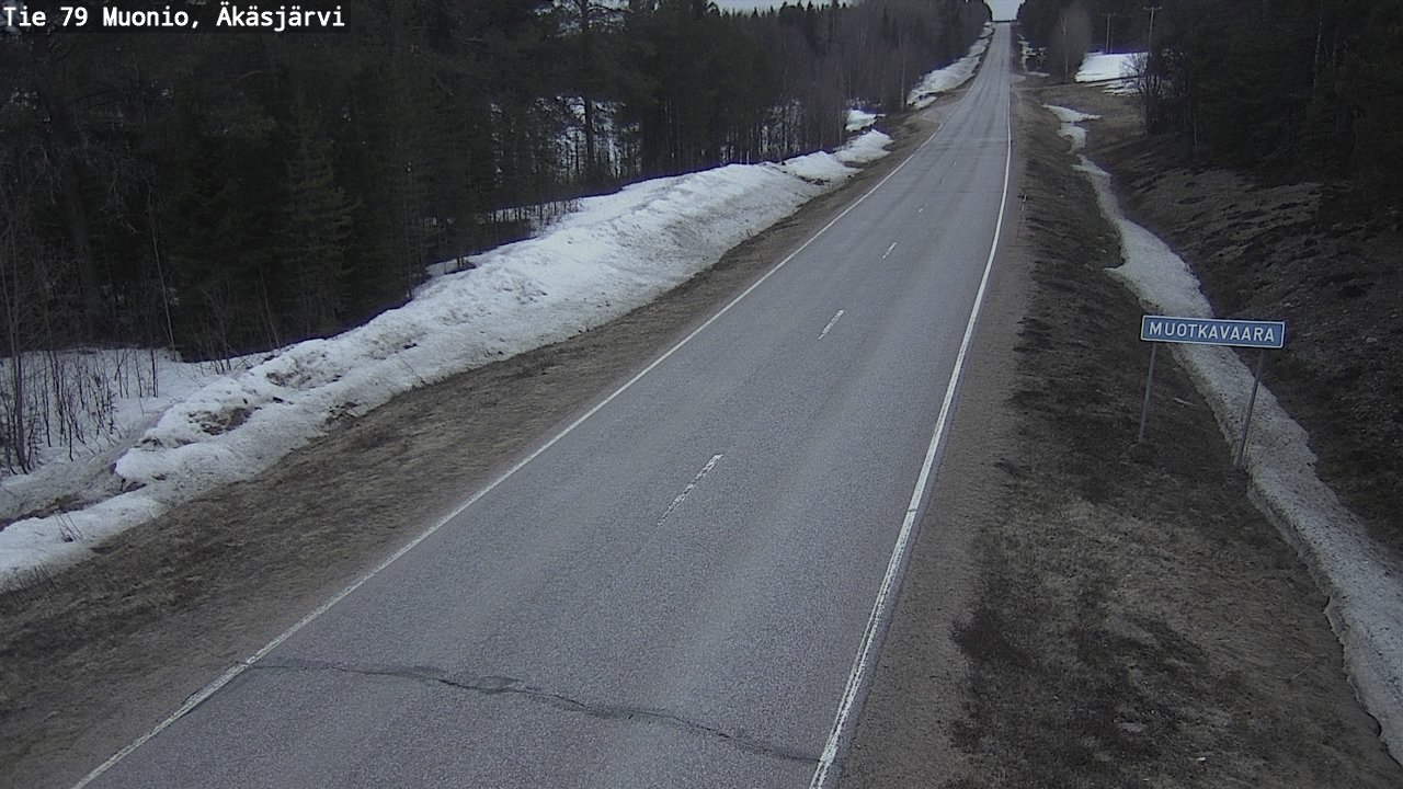 Weather Camera Image Väg 79 Muonio, Äkäsjärvi, Muonio, Lappi