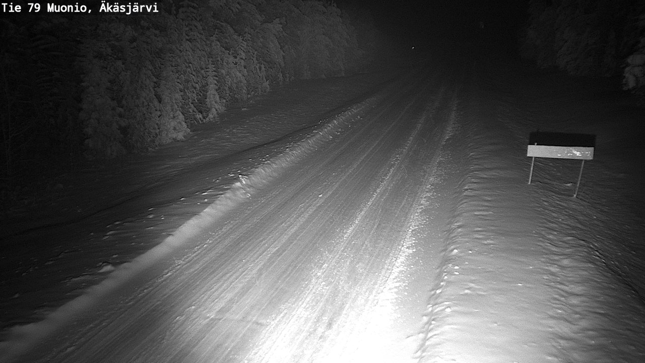 Weather Camera Image Väg 79 Muonio, Äkäsjärvi, Muonio, Lappi