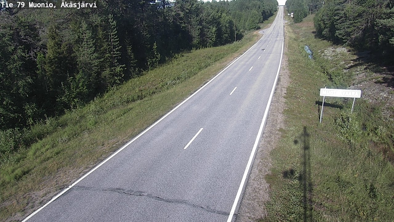 Weather Camera Image Road 79 Muonio, Äkäsjärvi, Muonio, Lappi