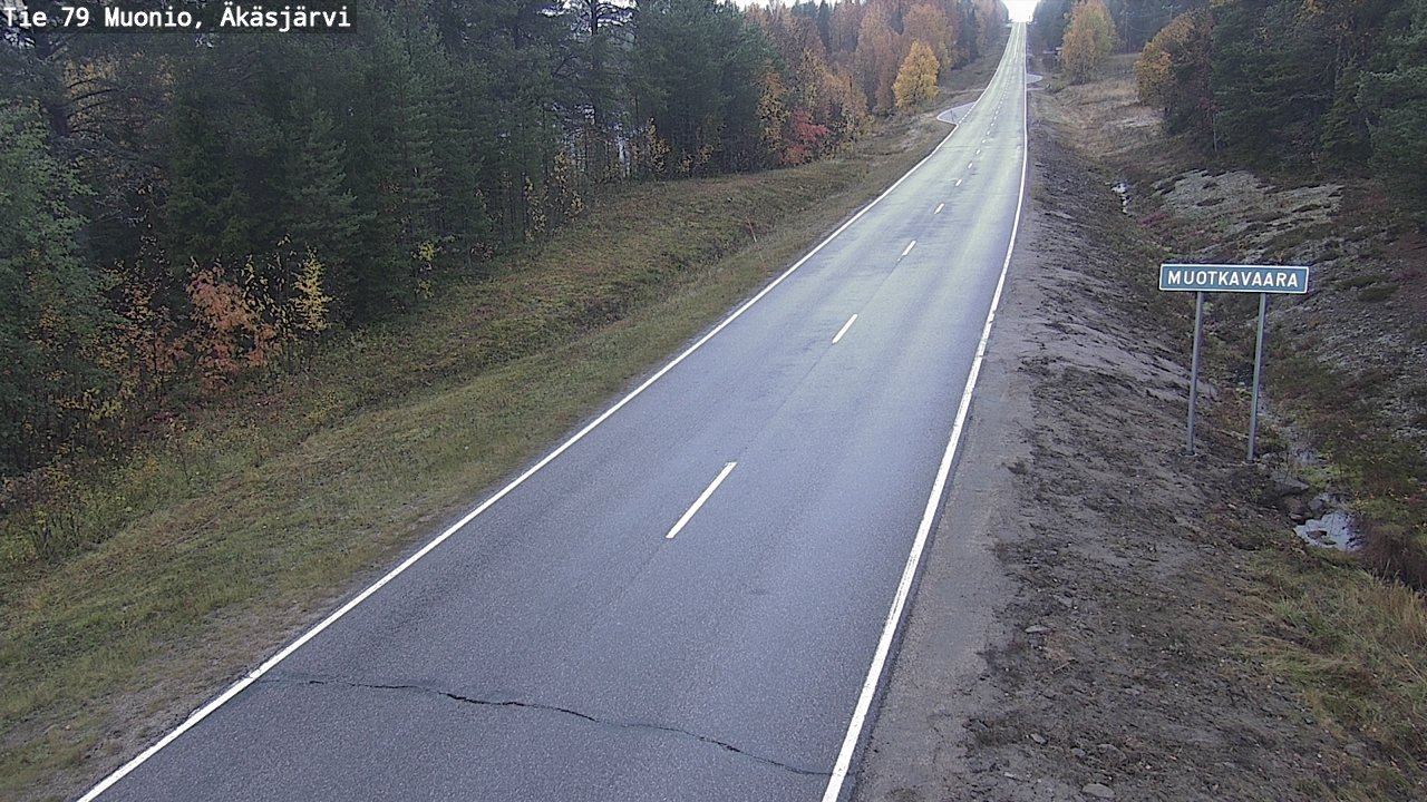 Weather Camera Image Road 79 Muonio, Äkäsjärvi, Muonio, Lappi