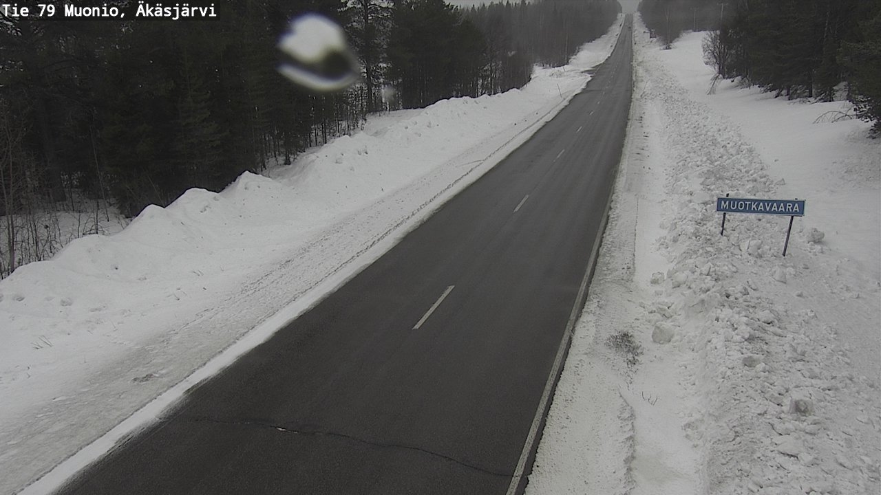 Weather Camera Image Väg 79 Muonio, Äkäsjärvi, Muonio, Lappi