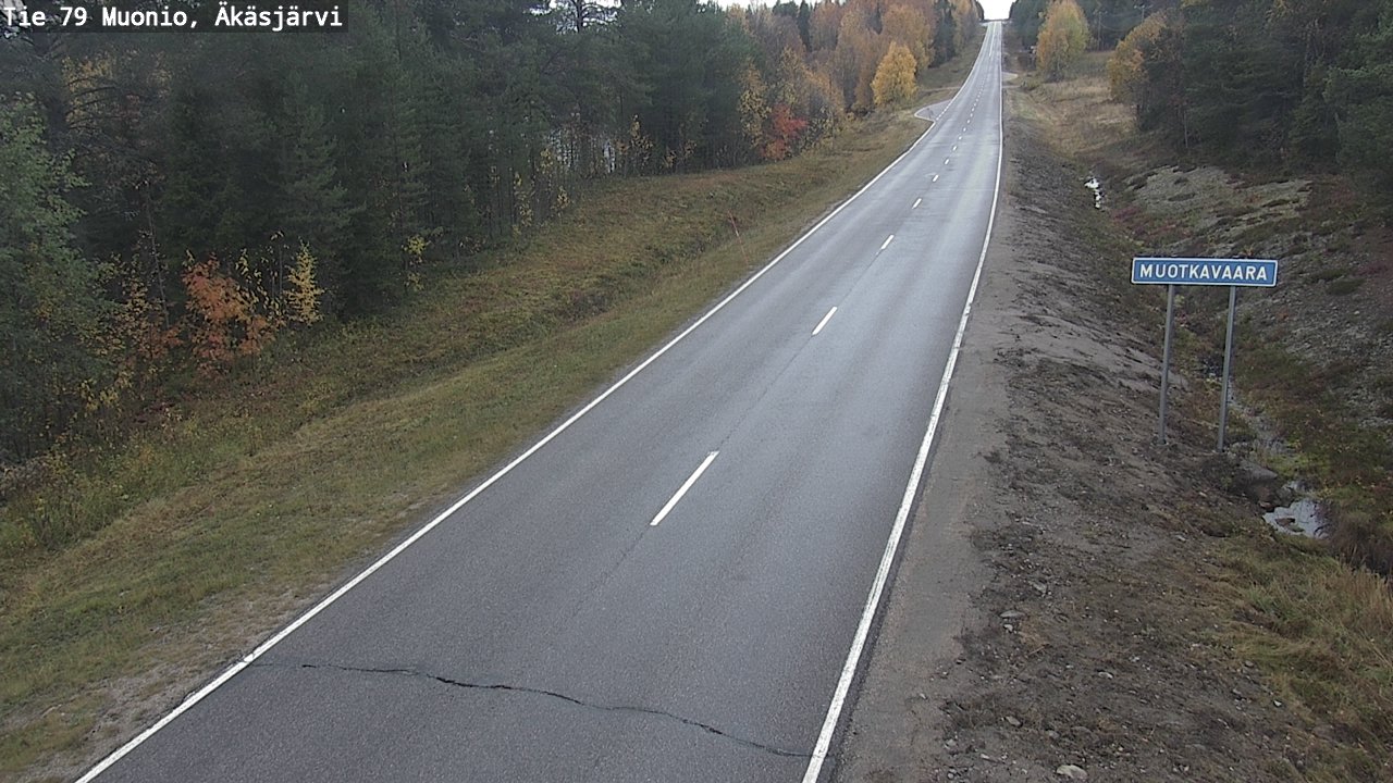Weather Camera Image Väg 79 Muonio, Äkäsjärvi, Muonio, Lappi
