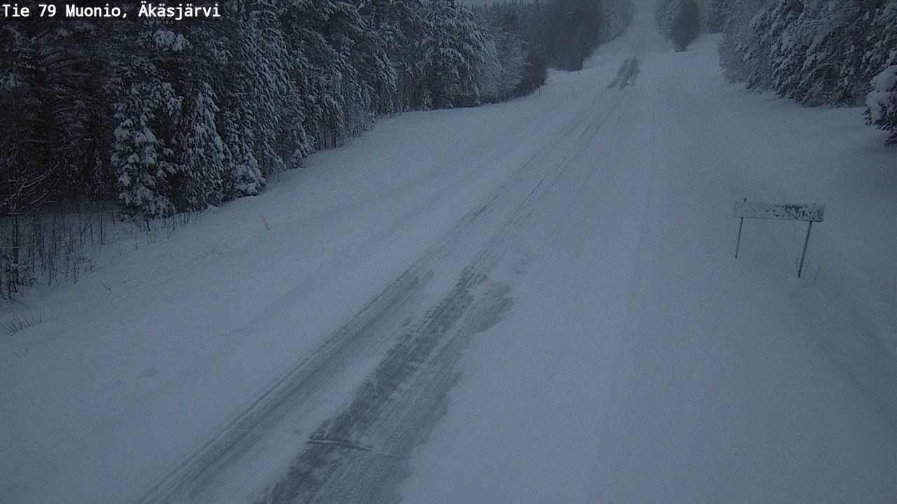Weather Camera Image Väg 79 Muonio, Äkäsjärvi, Muonio, Lappi