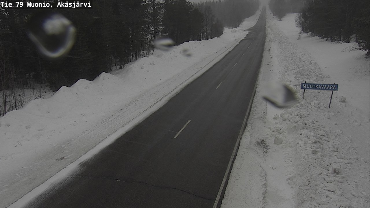 Weather Camera Image Väg 79 Muonio, Äkäsjärvi, Muonio, Lappi
