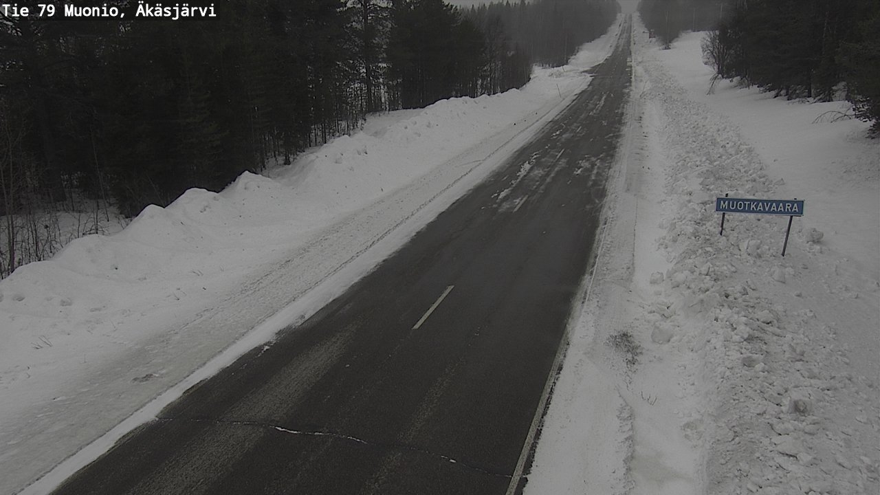 Weather Camera Image Väg 79 Muonio, Äkäsjärvi, Muonio, Lappi