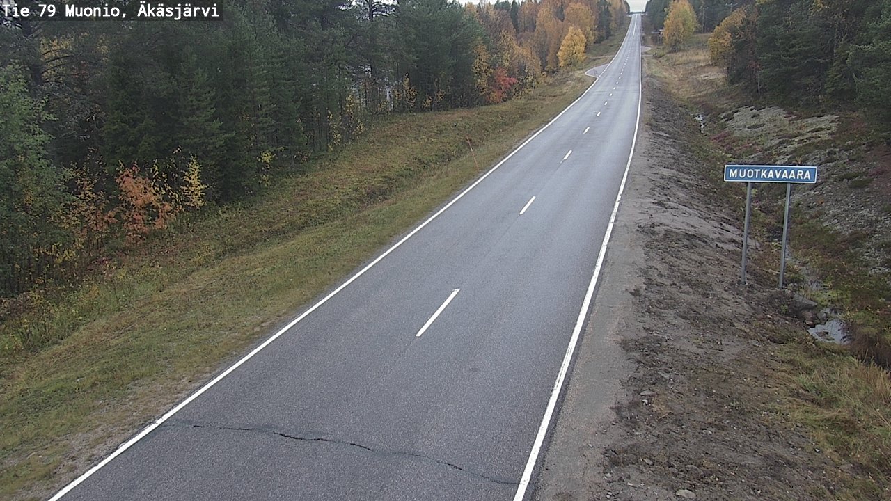 Weather Camera Image Road 79 Muonio, Äkäsjärvi, Muonio, Lappi