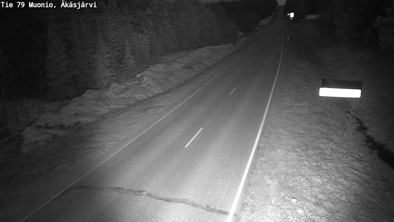 Weather Camera Image Road 79 Muonio, Äkäsjärvi, Muonio, Lappi