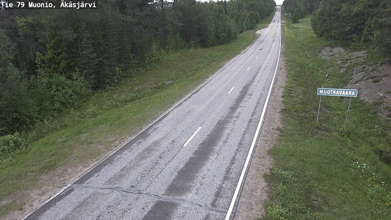 Weather Camera Image Väg 79 Muonio, Äkäsjärvi, Muonio, Lappi