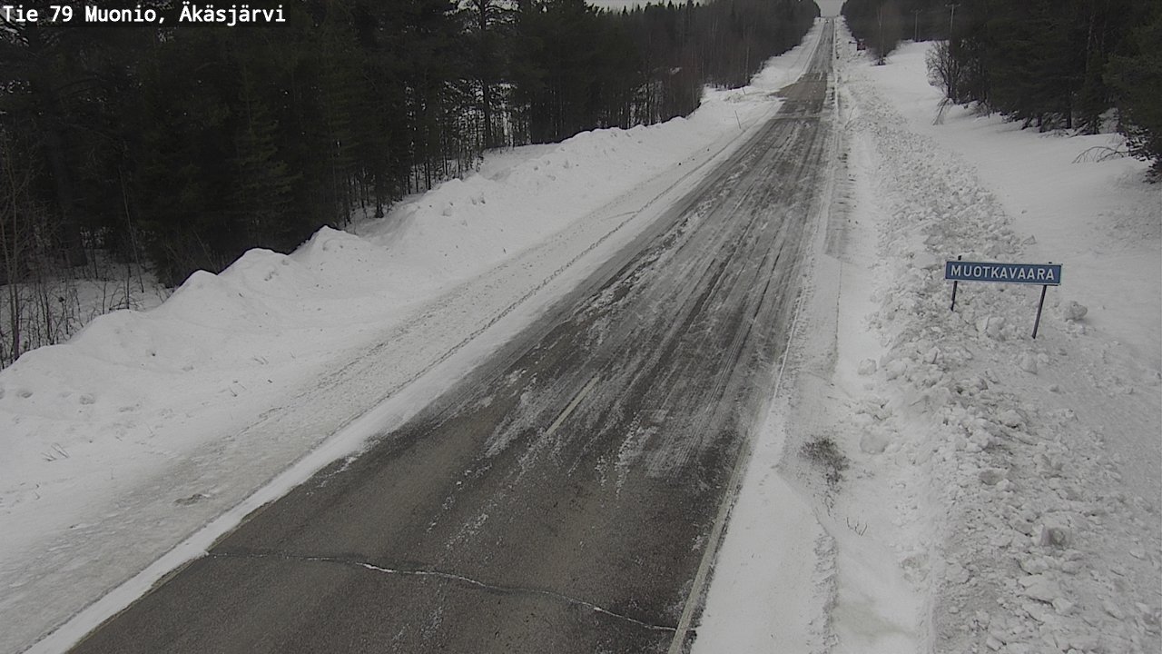 Weather Camera Image Väg 79 Muonio, Äkäsjärvi, Muonio, Lappi