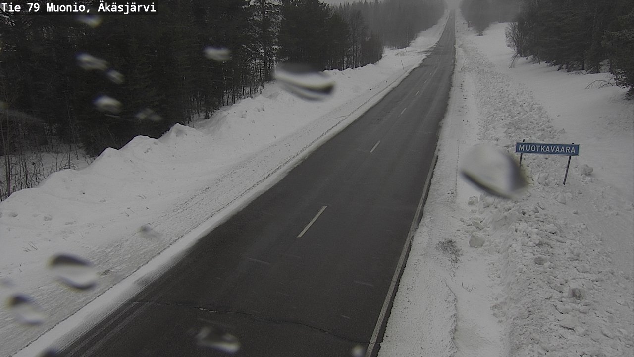 Weather Camera Image Väg 79 Muonio, Äkäsjärvi, Muonio, Lappi