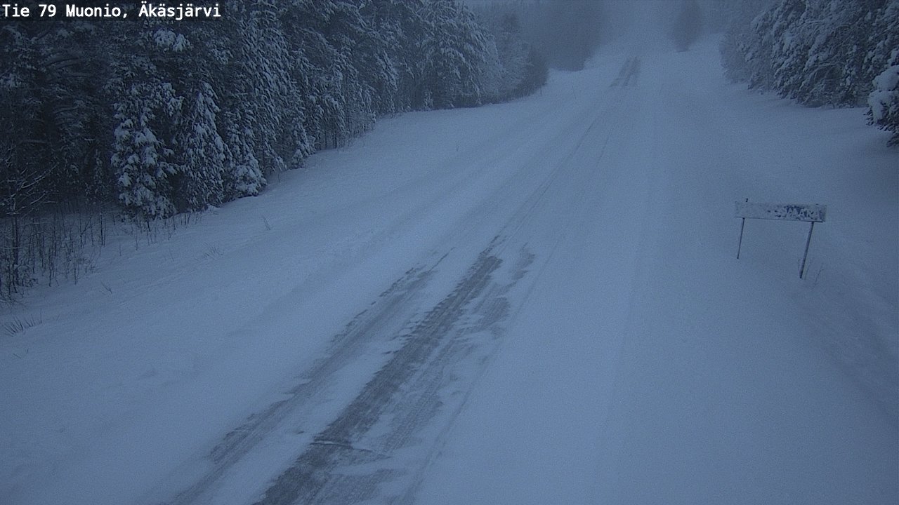 Weather Camera Image Väg 79 Muonio, Äkäsjärvi, Muonio, Lappi