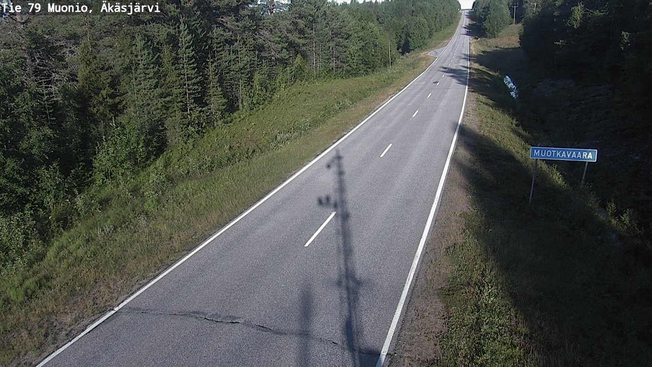 Weather Camera Image Road 79 Muonio, Äkäsjärvi, Muonio, Lappi