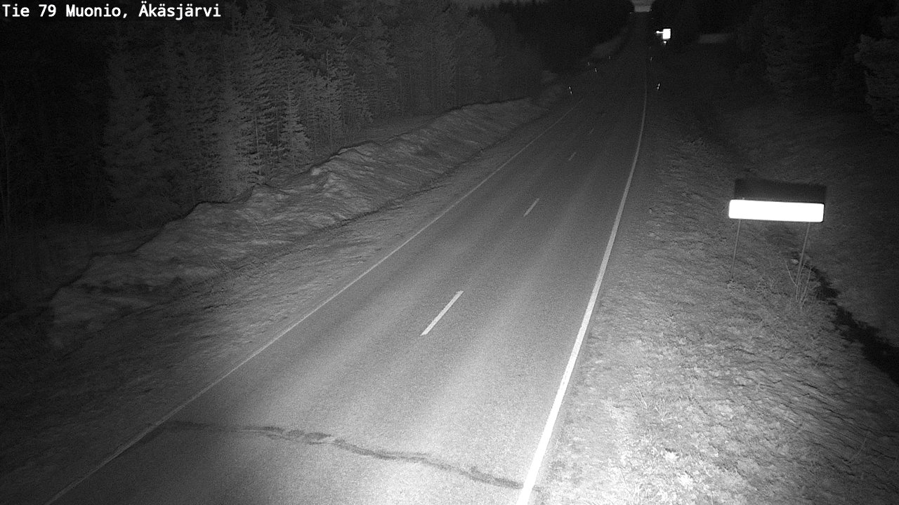 Weather Camera Image Väg 79 Muonio, Äkäsjärvi, Muonio, Lappi