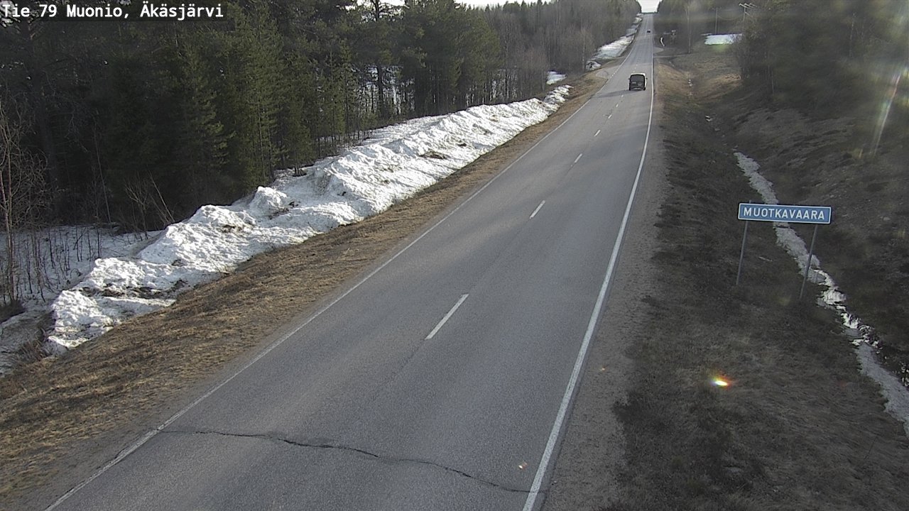 Weather Camera Image Väg 79 Muonio, Äkäsjärvi, Muonio, Lappi