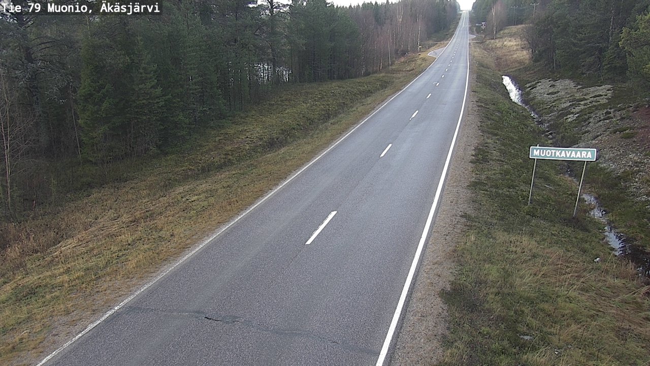 Weather Camera Image Road 79 Muonio, Äkäsjärvi, Muonio, Lappi