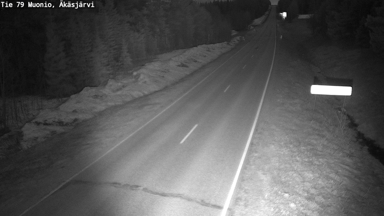 Weather Camera Image Road 79 Muonio, Äkäsjärvi, Muonio, Lappi