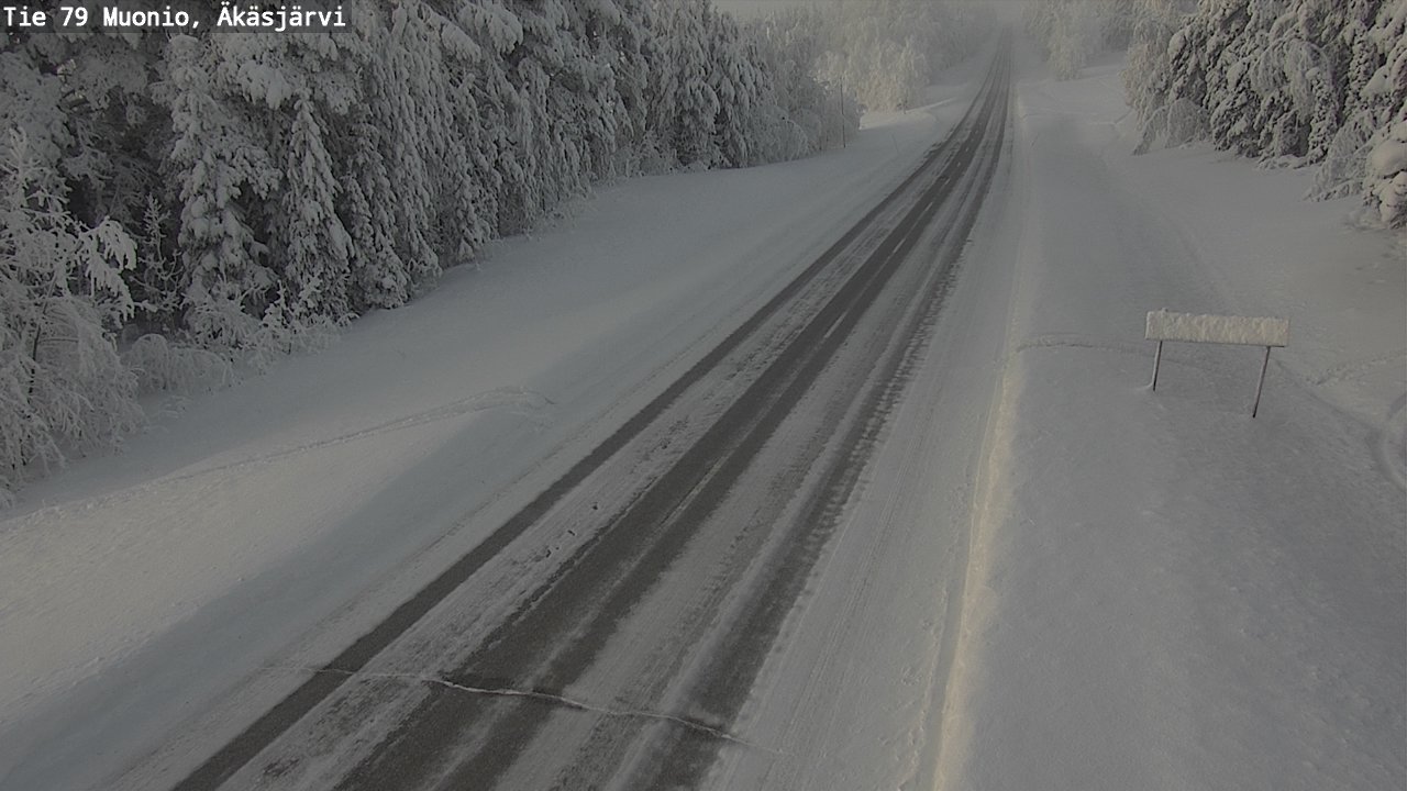 Weather Camera Image Road 79 Muonio, Äkäsjärvi, Muonio, Lappi