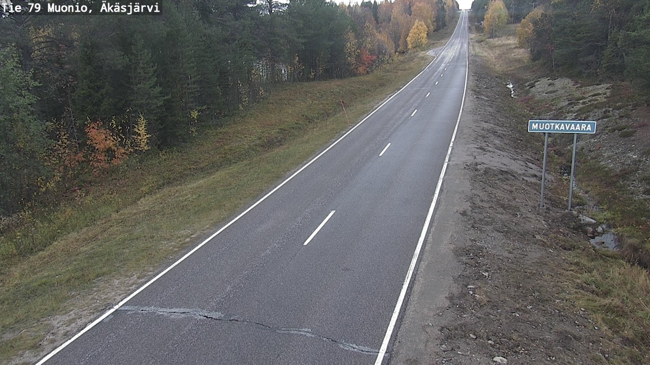 Weather Camera Image Väg 79 Muonio, Äkäsjärvi, Muonio, Lappi