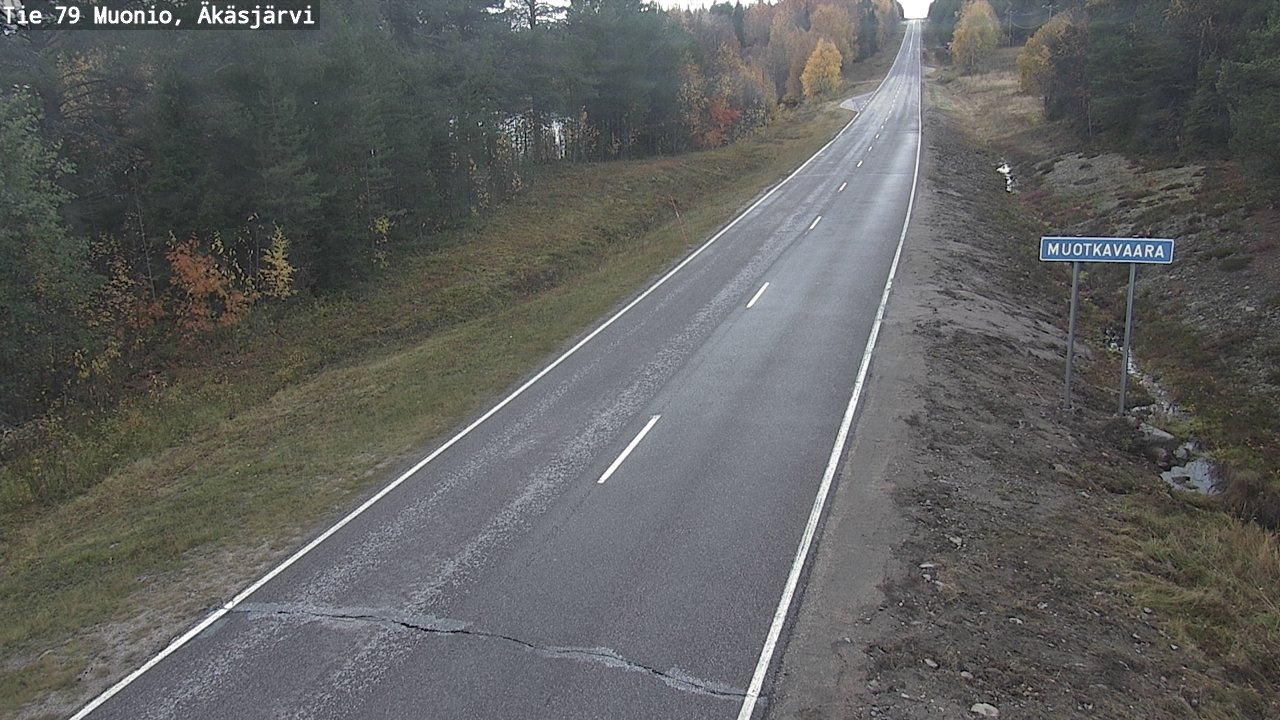 Weather Camera Image Väg 79 Muonio, Äkäsjärvi, Muonio, Lappi