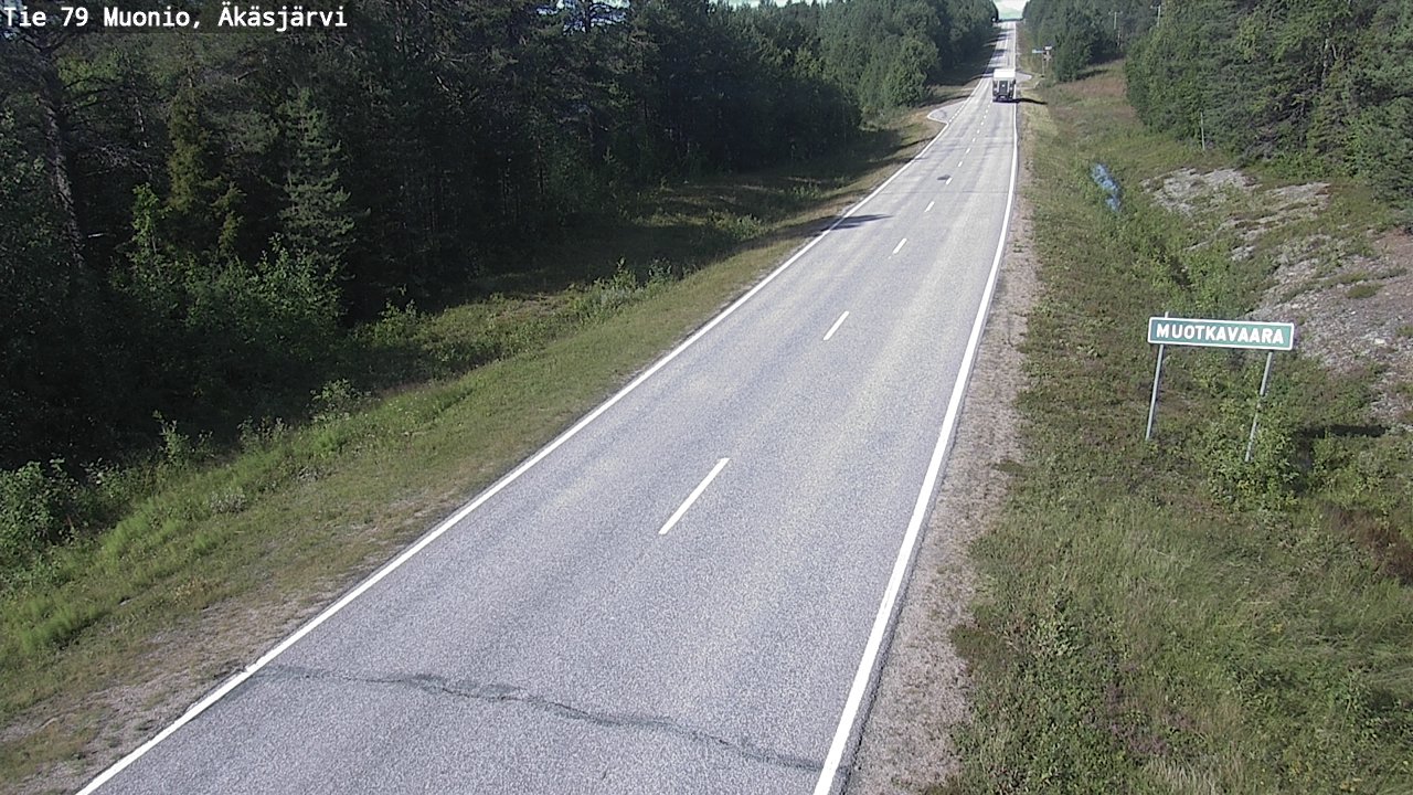 Weather Camera Image Road 79 Muonio, Äkäsjärvi, Muonio, Lappi