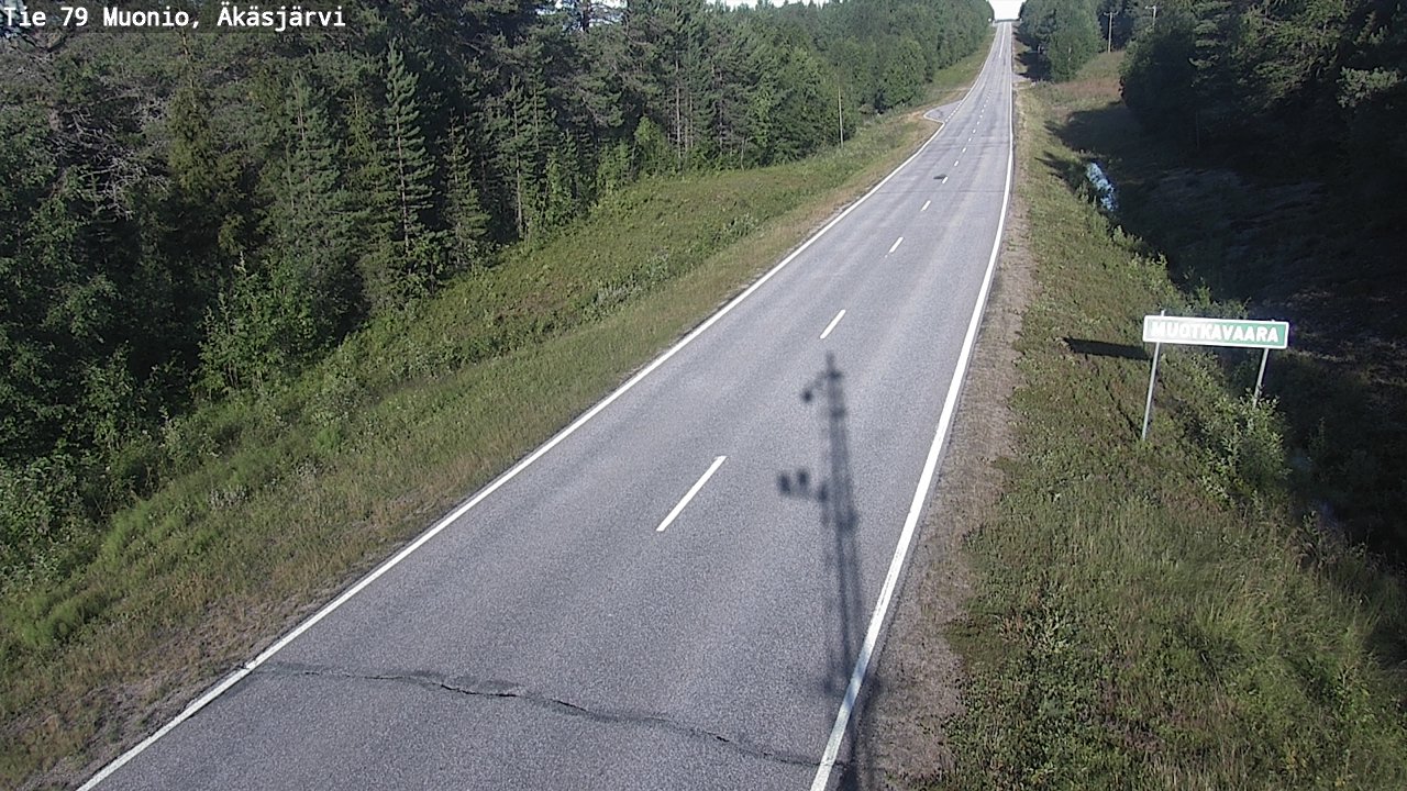 Weather Camera Image Road 79 Muonio, Äkäsjärvi, Muonio, Lappi