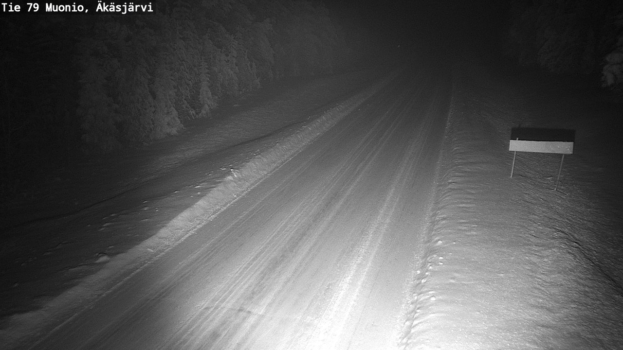 Weather Camera Image Väg 79 Muonio, Äkäsjärvi, Muonio, Lappi
