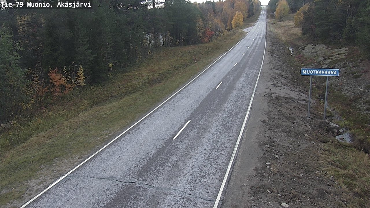 Weather Camera Image Väg 79 Muonio, Äkäsjärvi, Muonio, Lappi
