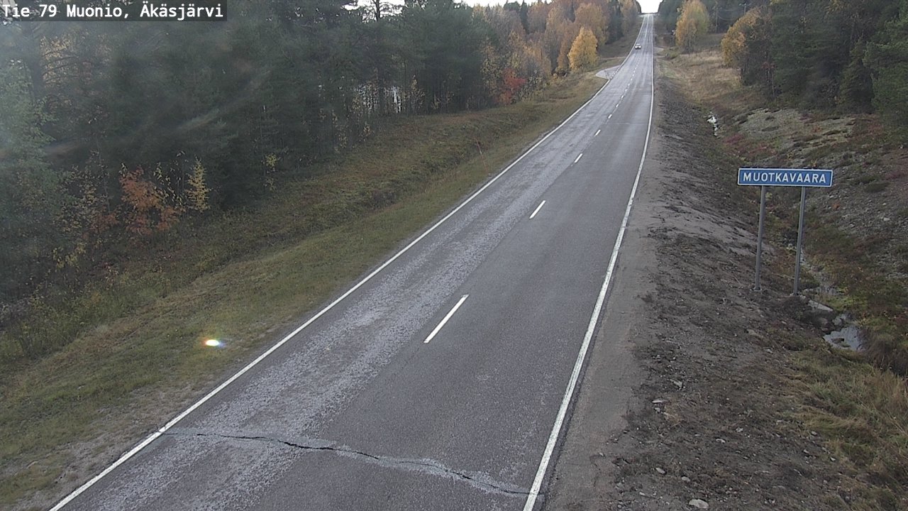 Weather Camera Image Väg 79 Muonio, Äkäsjärvi, Muonio, Lappi