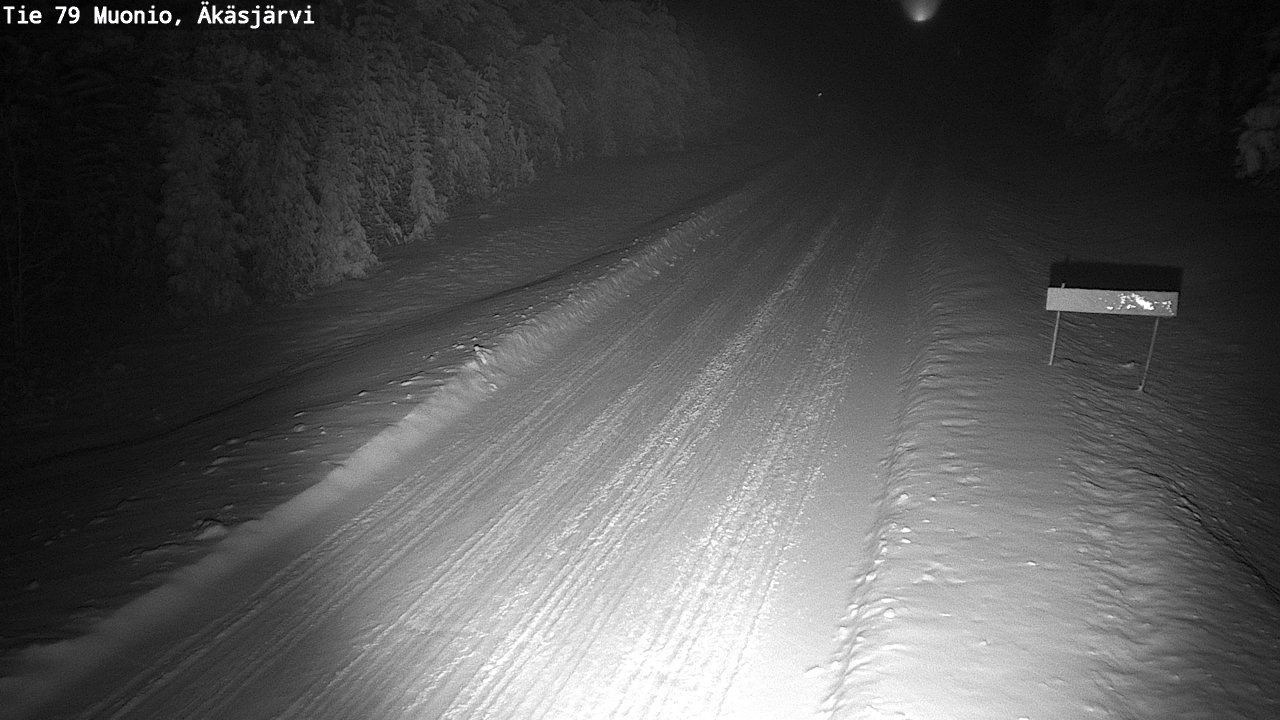 Weather Camera Image Väg 79 Muonio, Äkäsjärvi, Muonio, Lappi