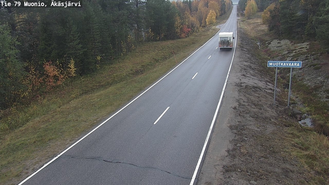 Weather Camera Image Road 79 Muonio, Äkäsjärvi, Muonio, Lappi