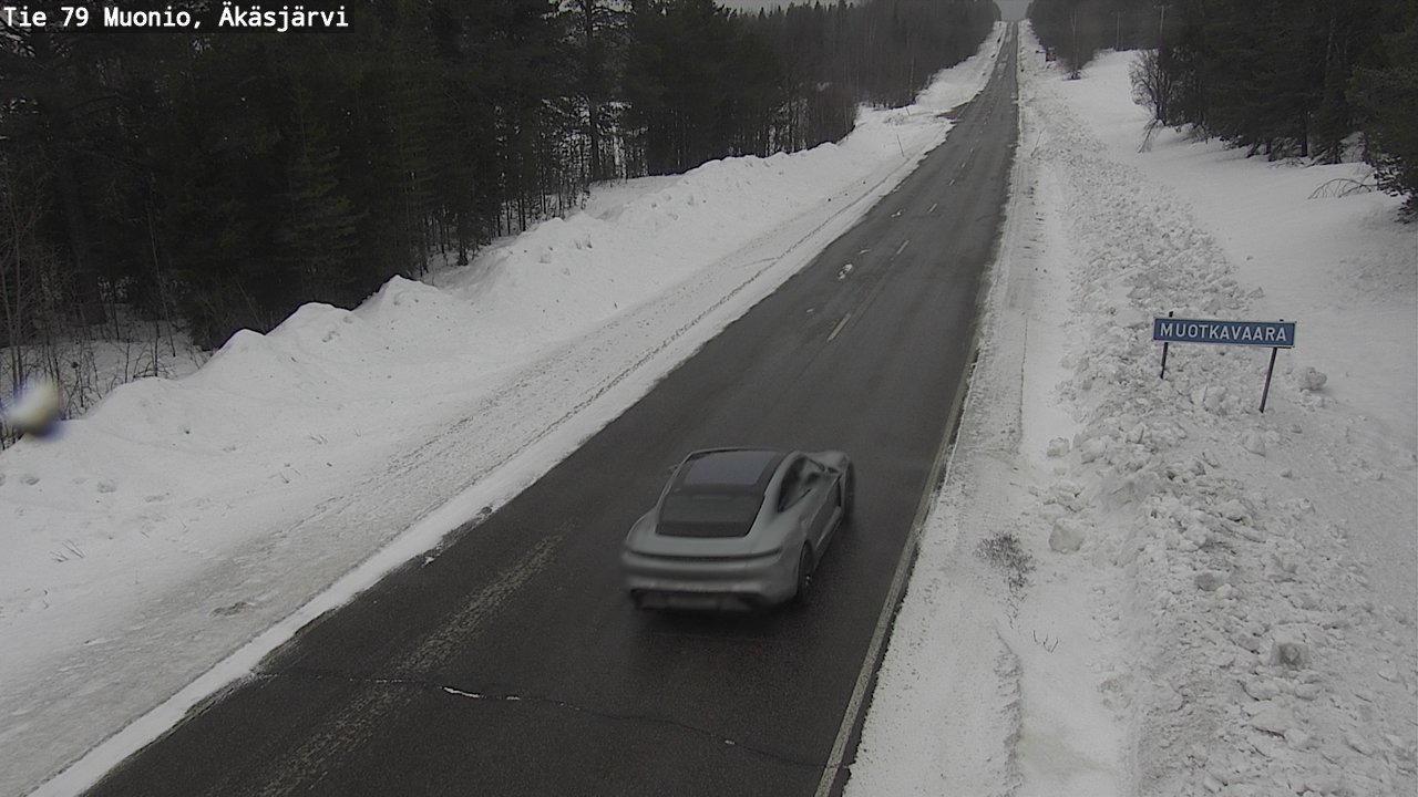 Weather Camera Image Väg 79 Muonio, Äkäsjärvi, Muonio, Lappi