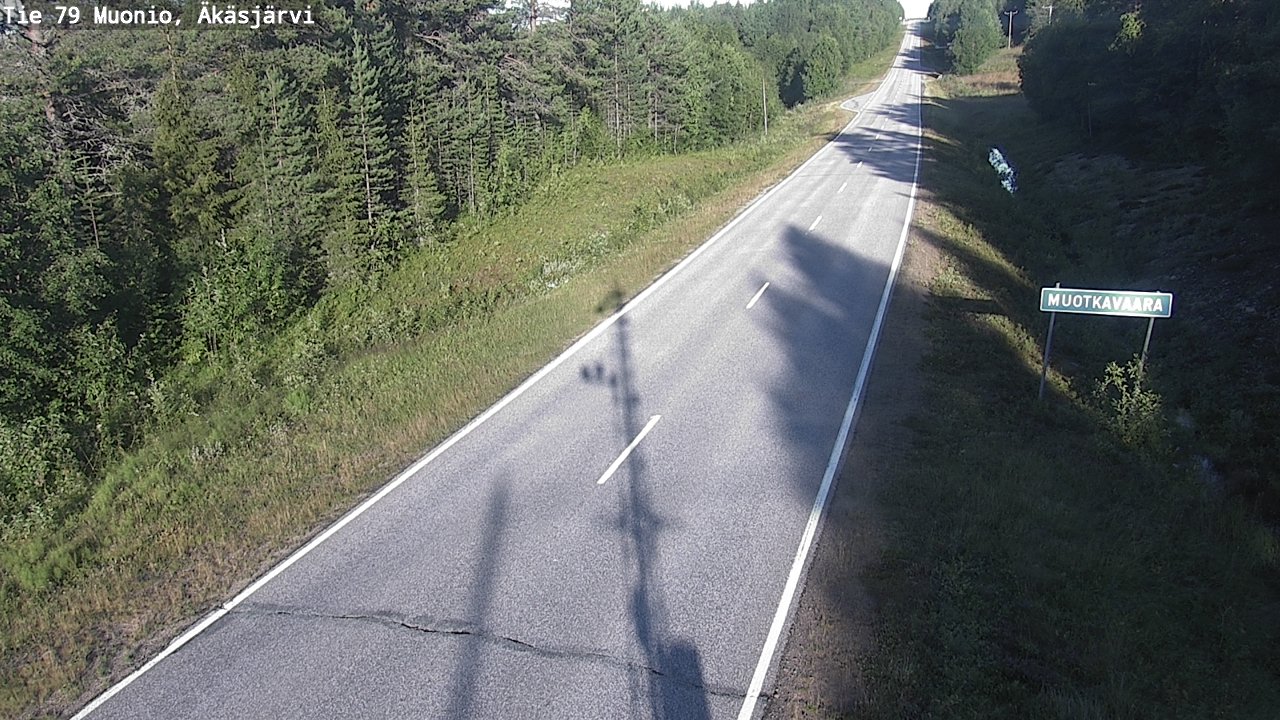 Weather Camera Image Road 79 Muonio, Äkäsjärvi, Muonio, Lappi