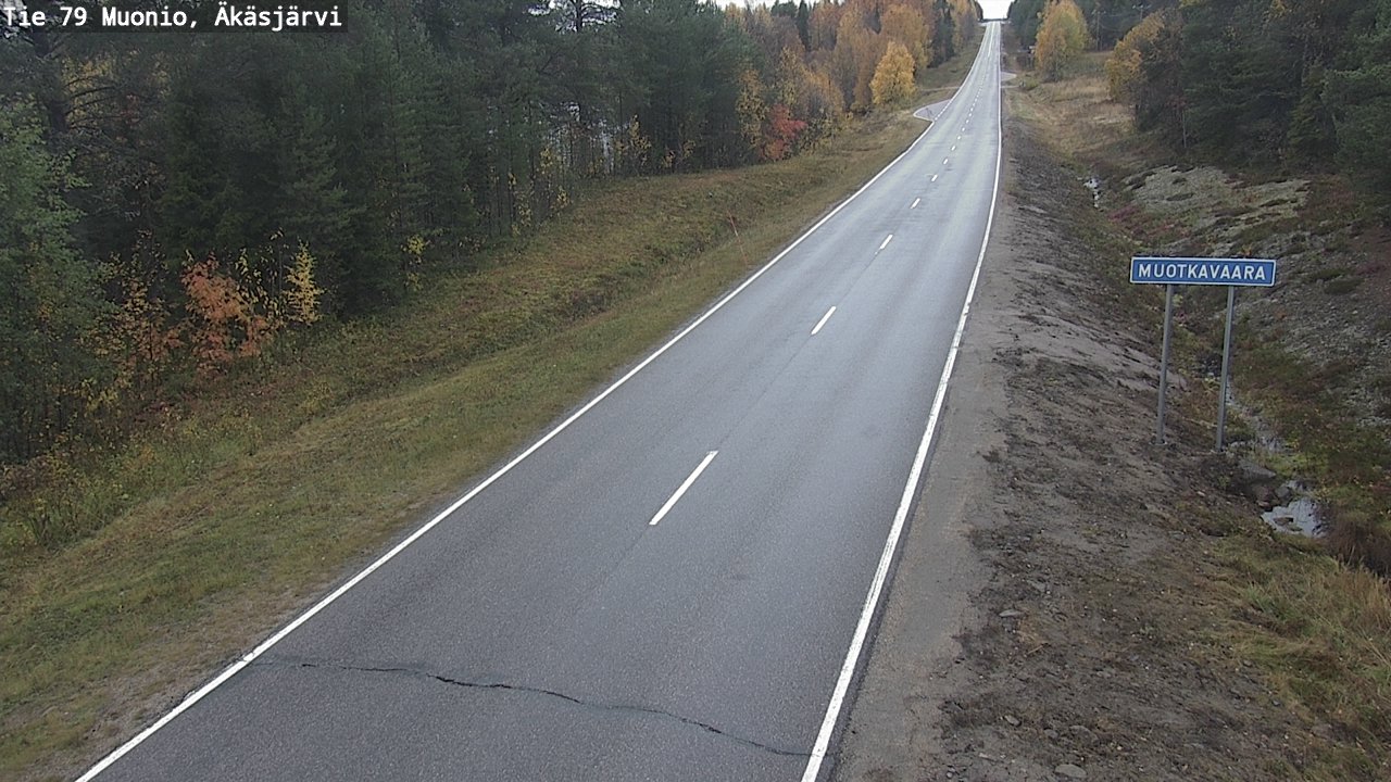 Weather Camera Image Road 79 Muonio, Äkäsjärvi, Muonio, Lappi