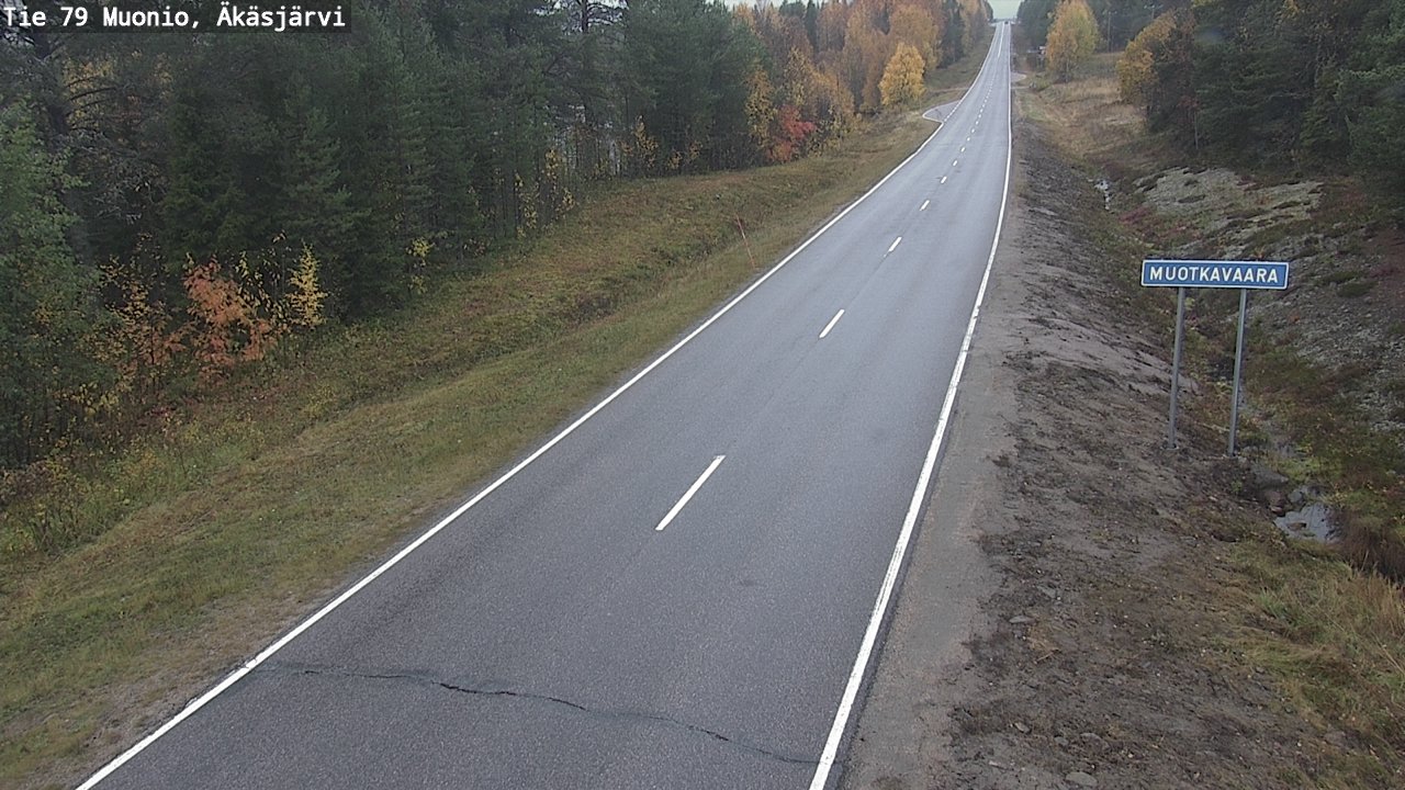 Weather Camera Image Road 79 Muonio, Äkäsjärvi, Muonio, Lappi