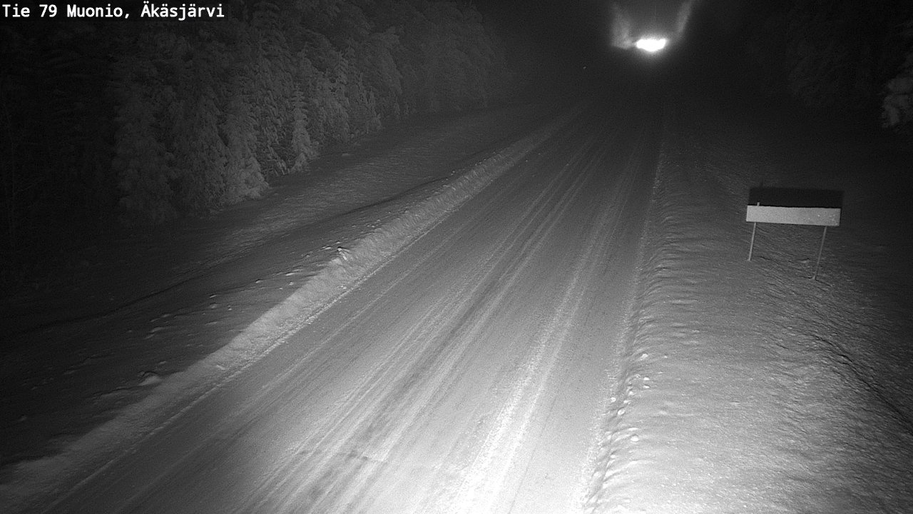 Weather Camera Image Väg 79 Muonio, Äkäsjärvi, Muonio, Lappi