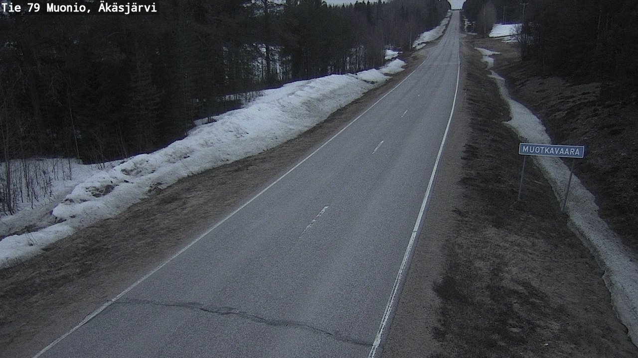 Weather Camera Image Väg 79 Muonio, Äkäsjärvi, Muonio, Lappi