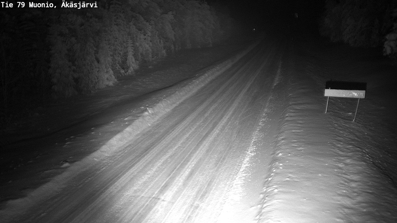 Weather Camera Image Väg 79 Muonio, Äkäsjärvi, Muonio, Lappi