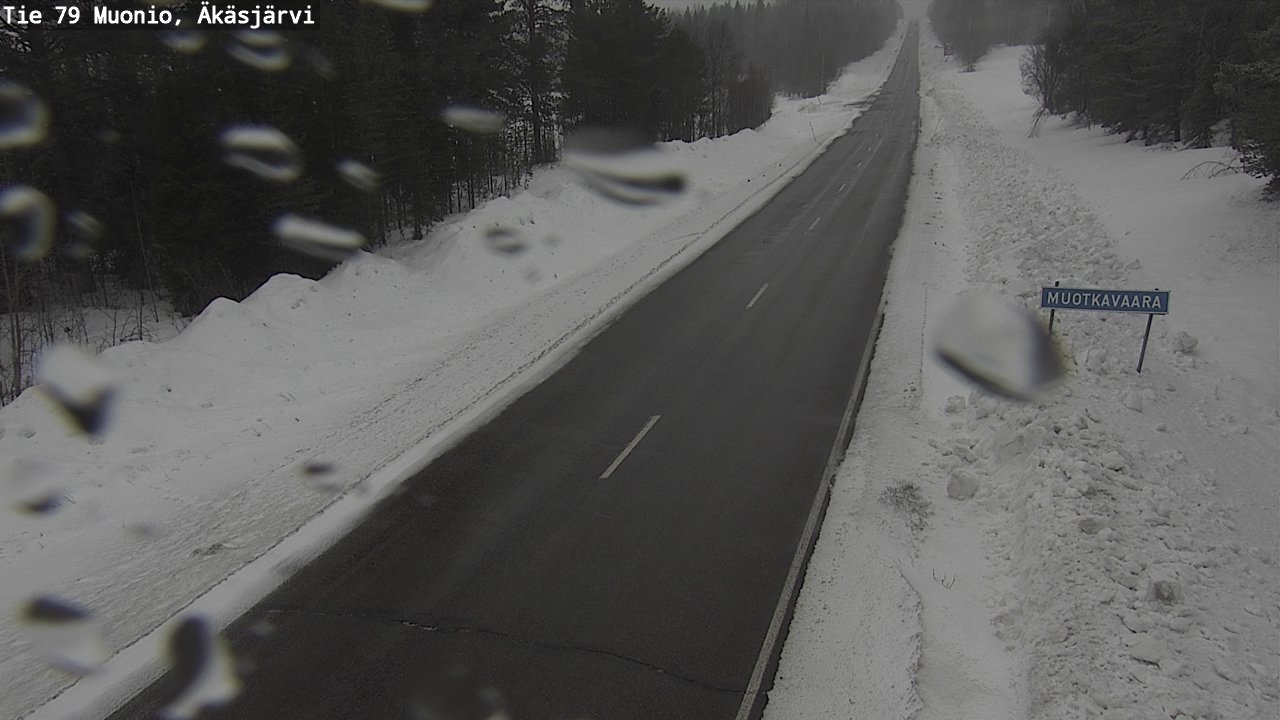 Weather Camera Image Väg 79 Muonio, Äkäsjärvi, Muonio, Lappi