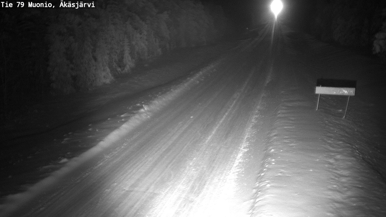 Weather Camera Image Väg 79 Muonio, Äkäsjärvi, Muonio, Lappi